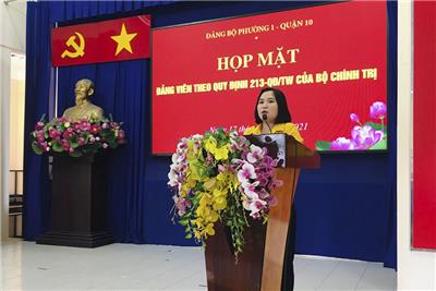Image: Họp mặt Đảng viên theo Quy định 213-QĐ/TW của Bộ Chính trị