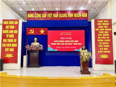 Image: Đảng ủy phường 1 tổ chức Hội nghị tổng kết phong trào thi đua “ Dân vận khéo” năm 2023